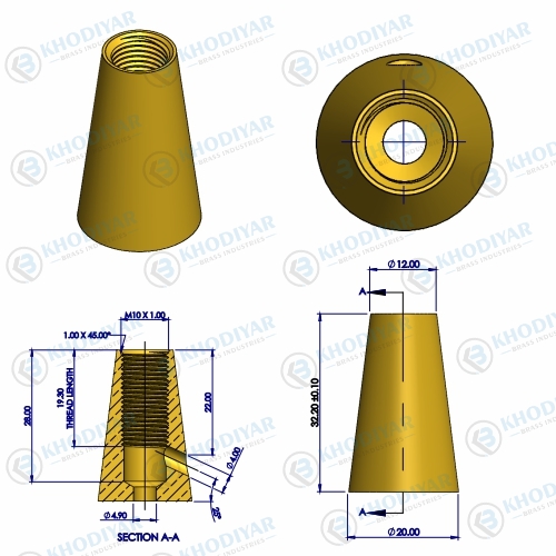 M10 CONICAL SEATING